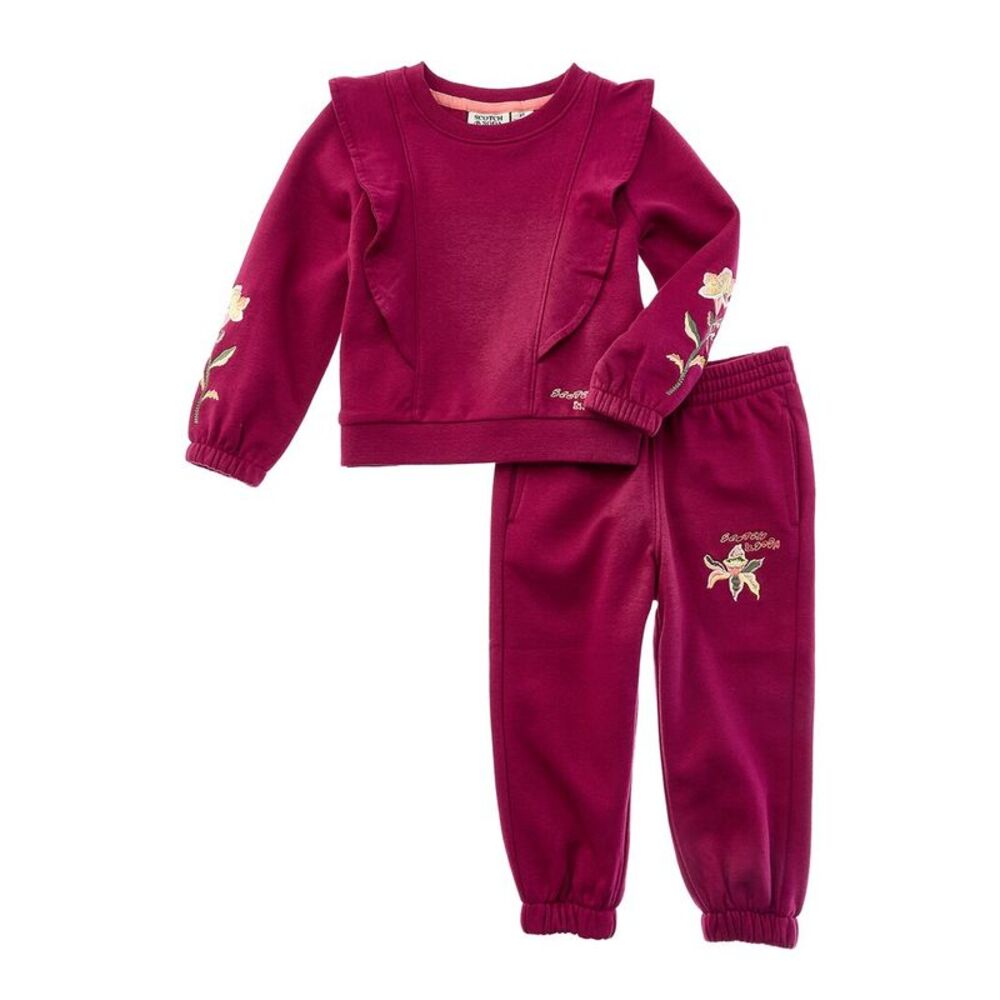 Scotch & Soda Girls  2Pc Fleece Top & Pant Set